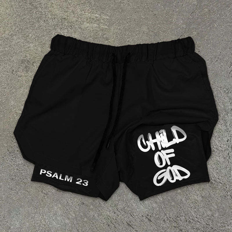 Child Of God Double Layer Shorts Be Up For Life
