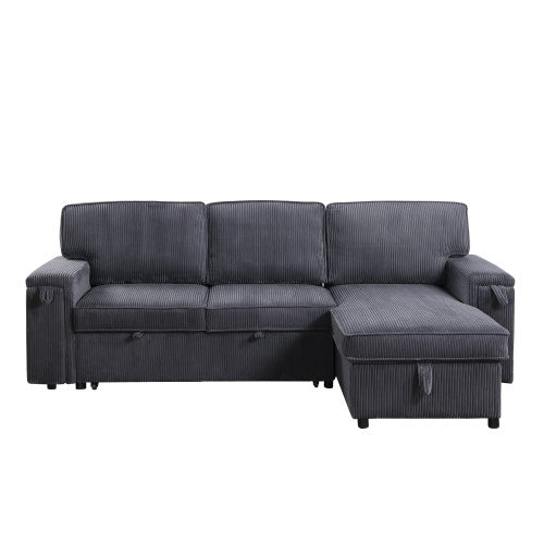 U STYLE Sleeper Sectional Sofa w/ Storage Space Be Up For Life