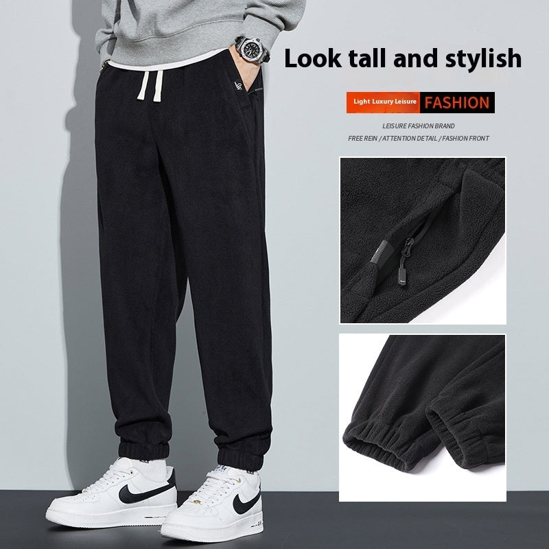 Bamboo Fiber Thickened Double-sided Pants Be Up For Life