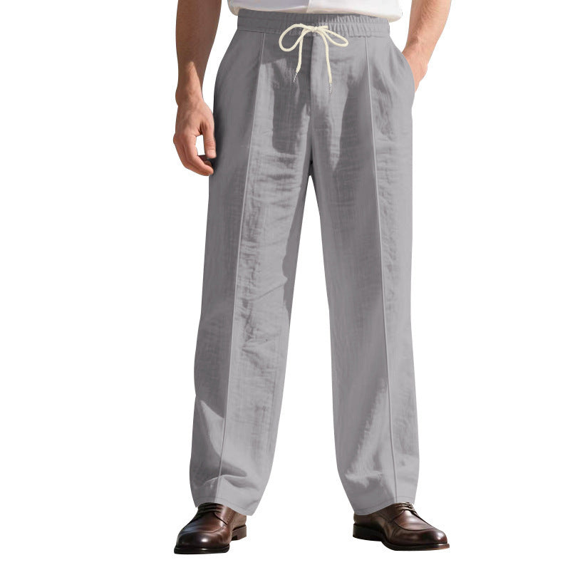 Loose Breathable Linen Leisure Men's Loose Beach Pants BEUPFORLIFE.com