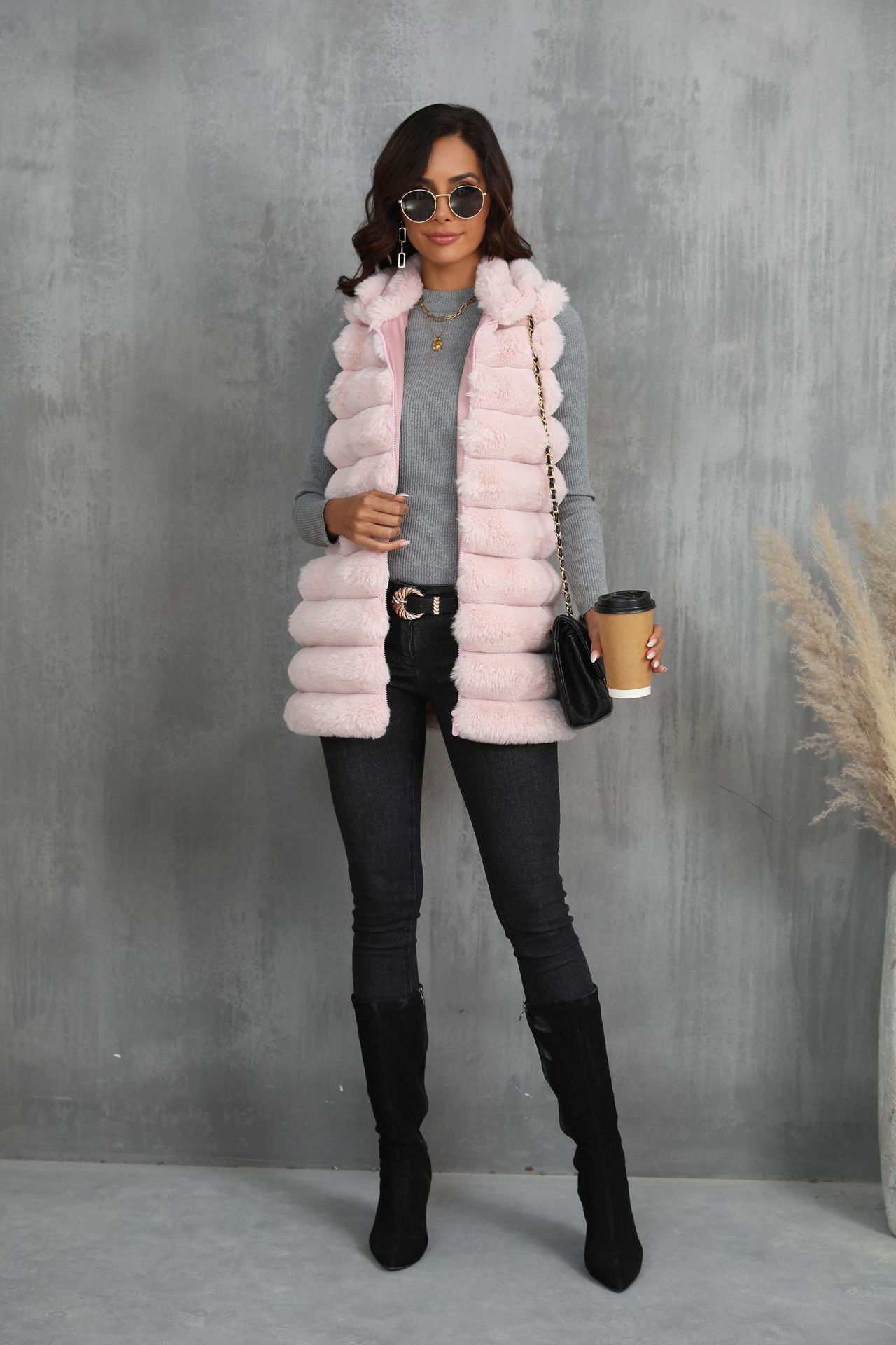Mid-length Autumn & Winter New Faux Fur Vest