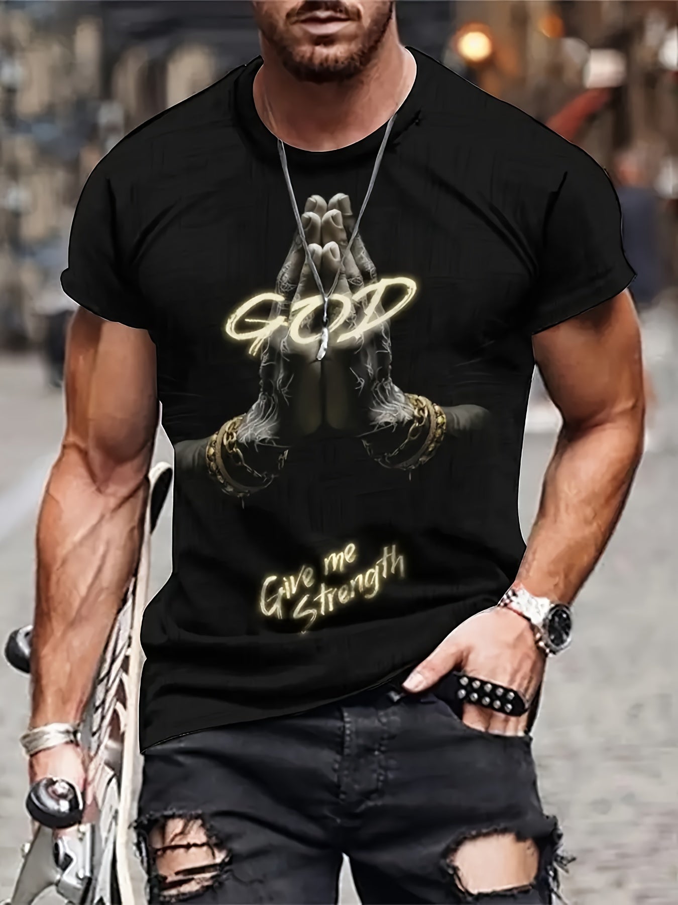 God Give Me Strength T-shirt Be Up For Life
