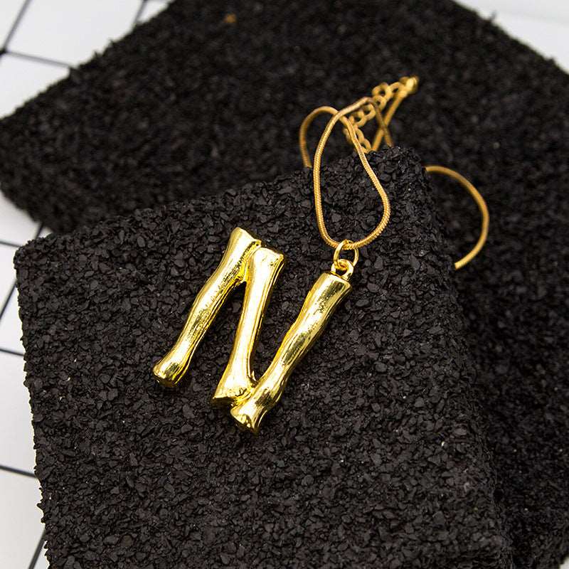 Alphabet pendant necklace