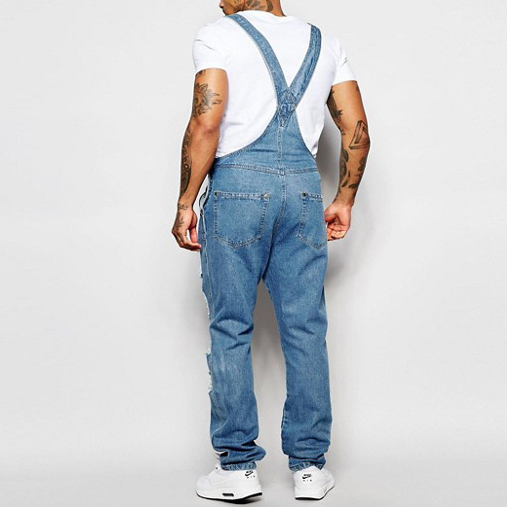 Men's Denim Romper/Overalls BEUPFORLIFE.com