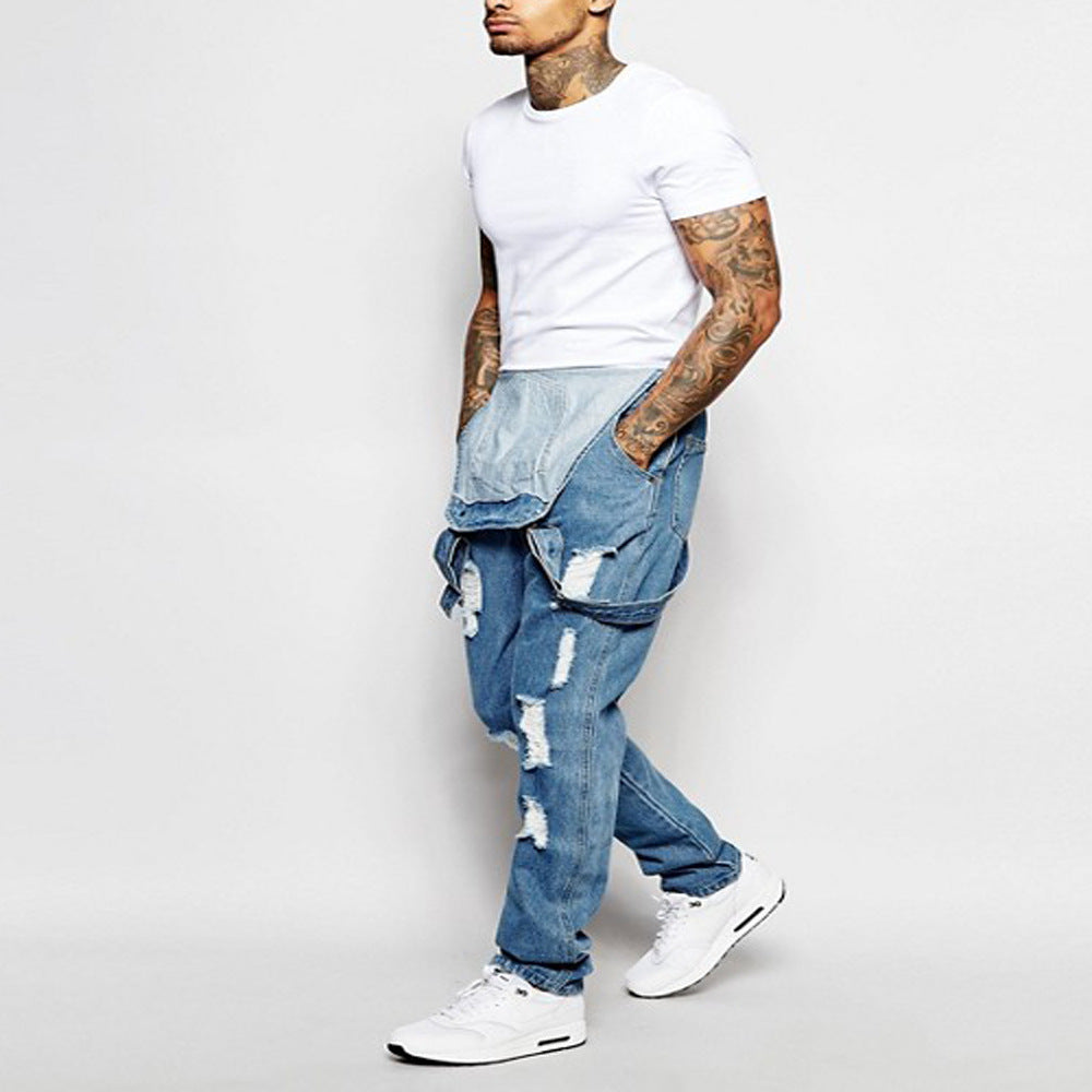Men's Denim Romper/Overalls BEUPFORLIFE.com