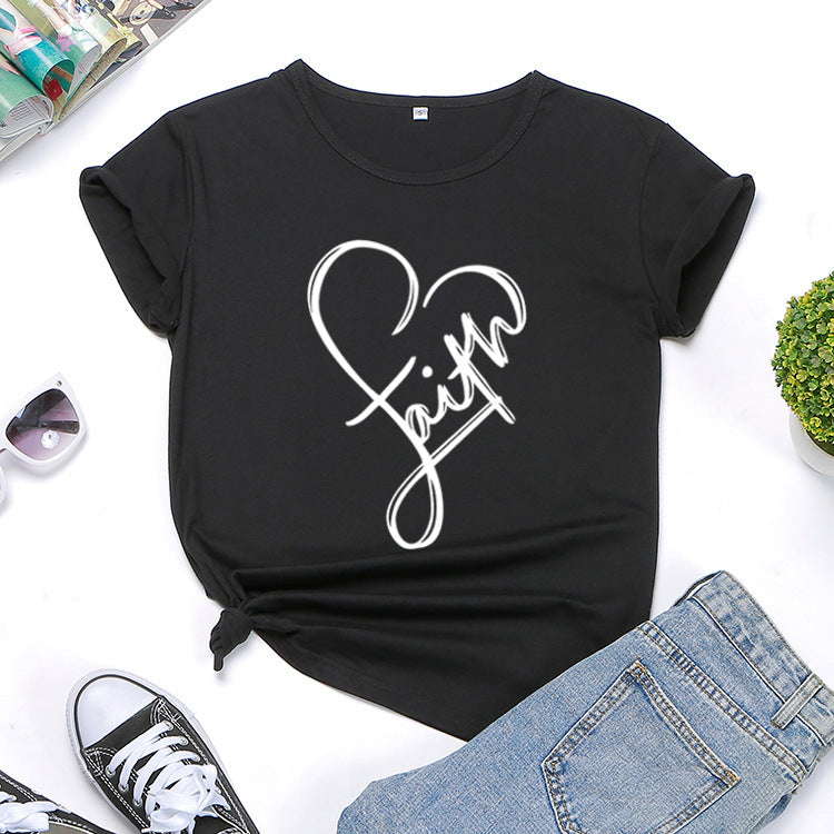 Faith Monogrammed T-shirt BEUPFORLIFE.com