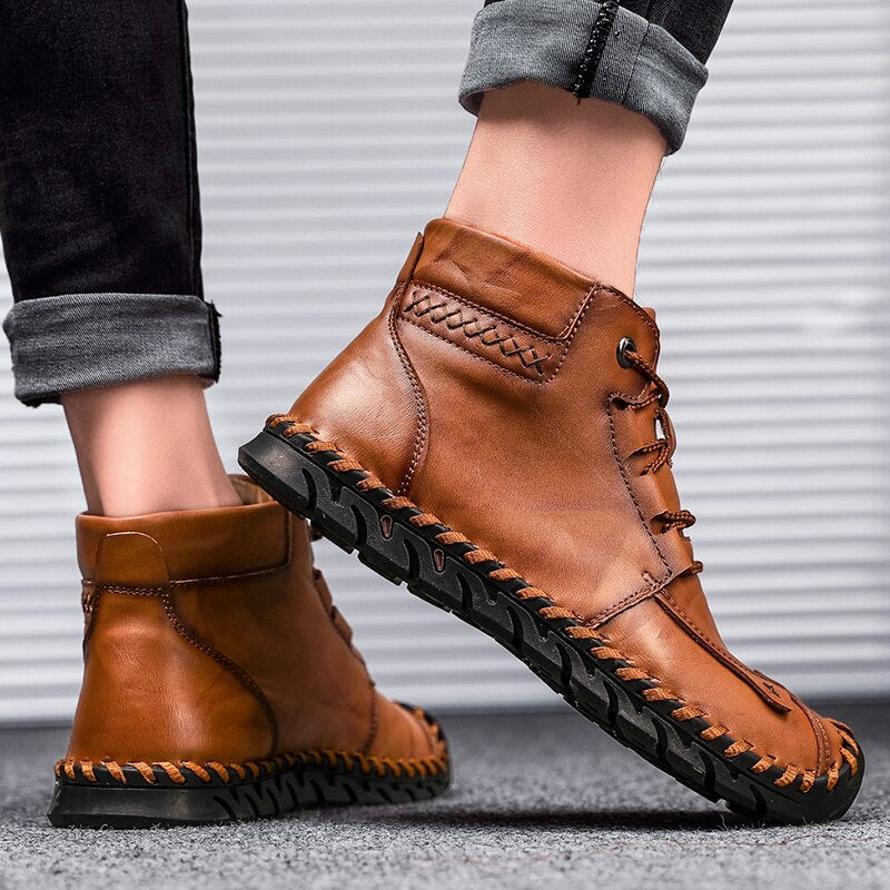 Leather Sauce Boots BEUPFORLIFE.com