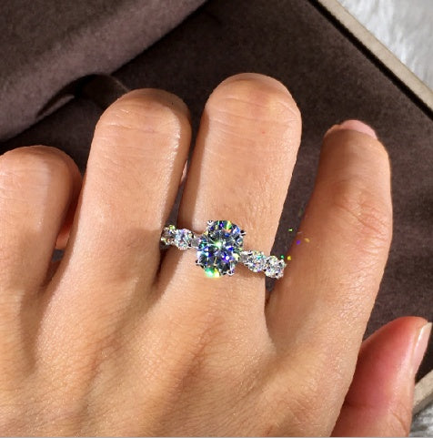 Full Diamond Moissanite Ring - BEUPFORLIFE.com