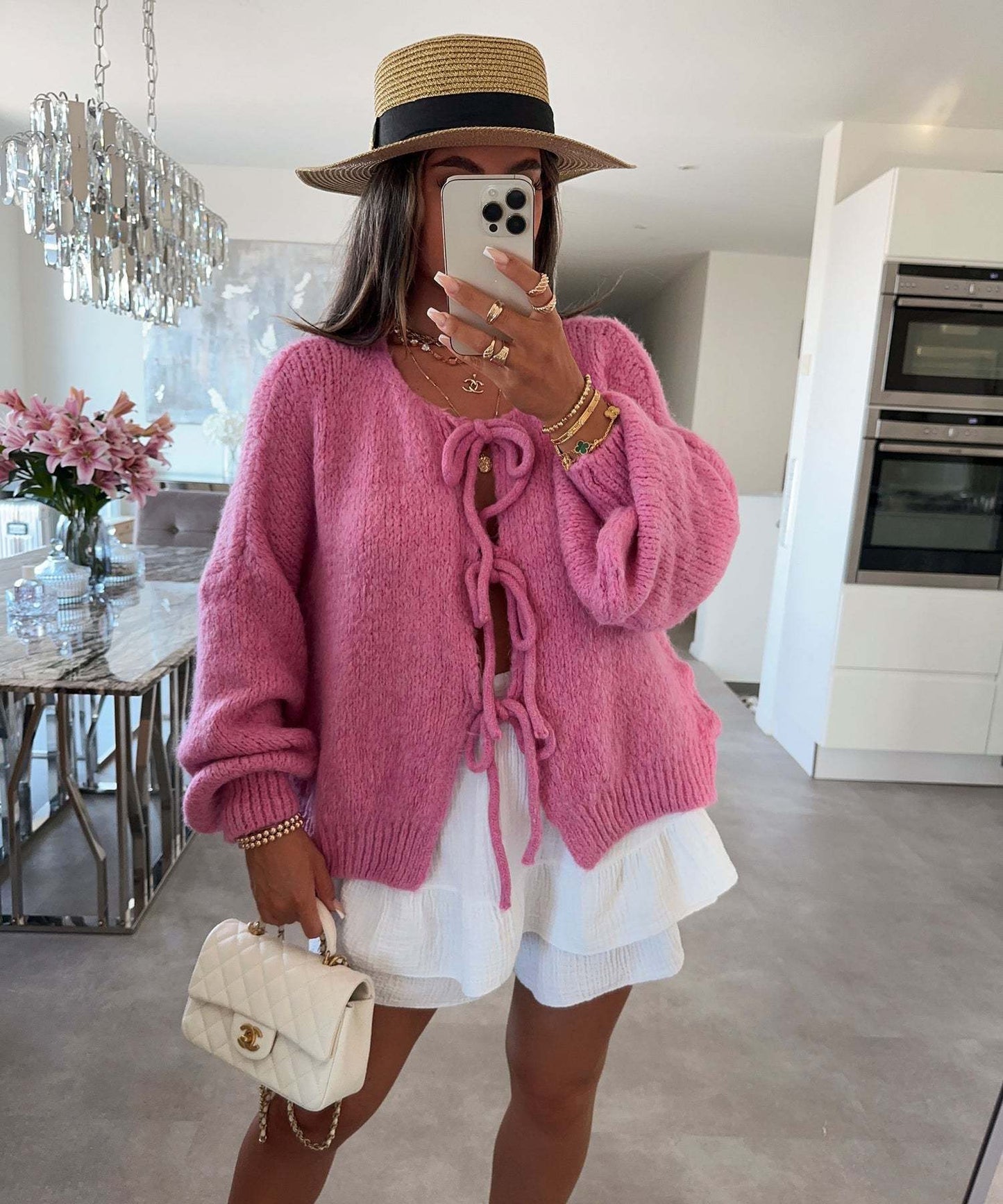 Tied Knitted Cardigan Be Up For Life