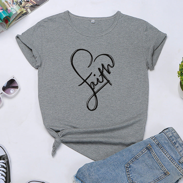 Faith Monogrammed T-shirt BEUPFORLIFE.com