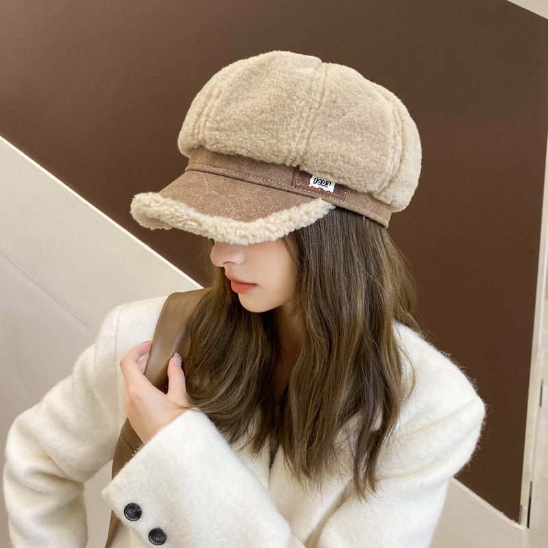 Woolen Thick Warm Peaked Cap Be Up For Life