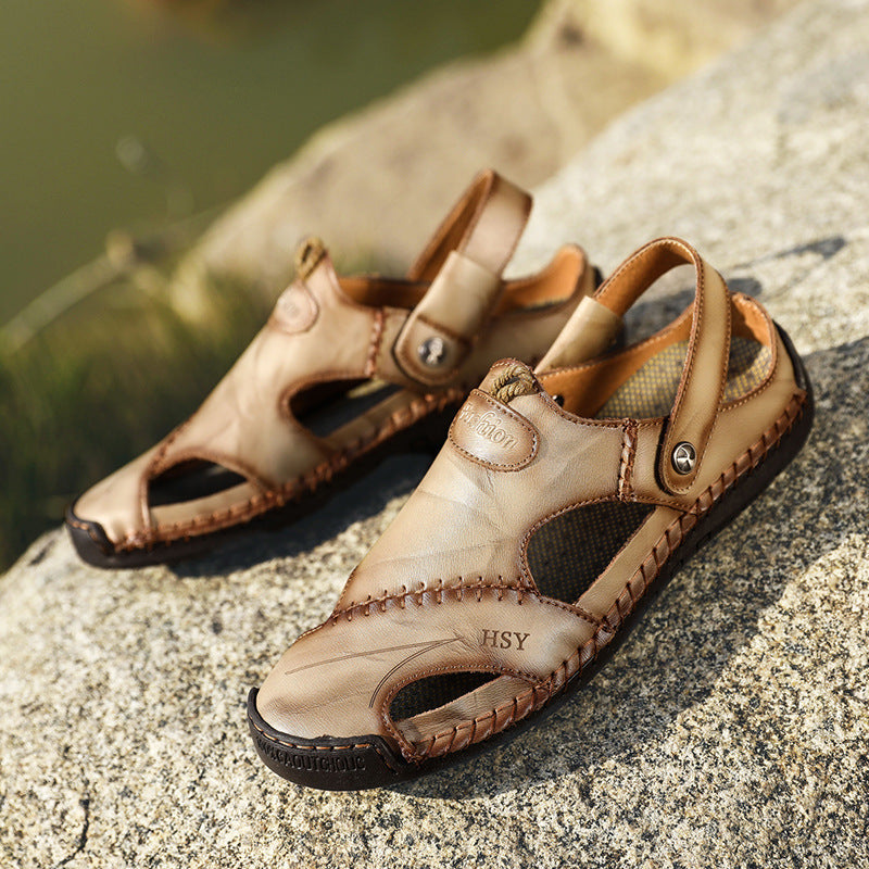 Leather Sandals BEUPFORLIFE.com