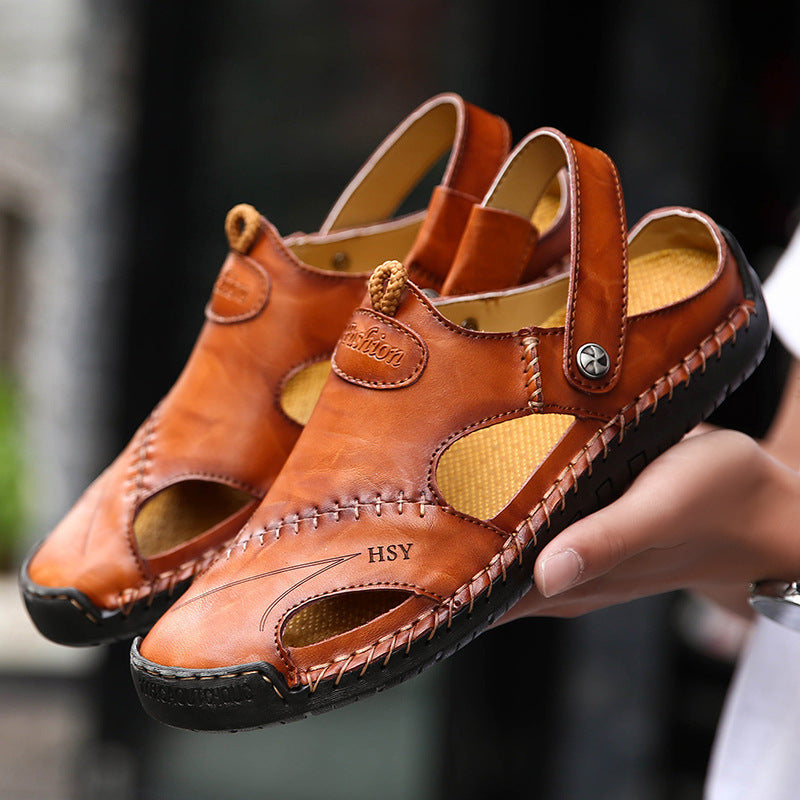 Leather Sandals BEUPFORLIFE.com