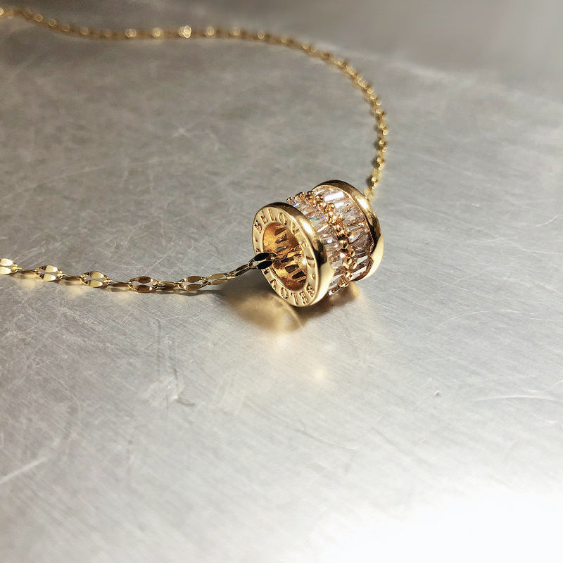 18K Gold Titanium Steel Clavicle Chain - BEUPFORLIFE.com