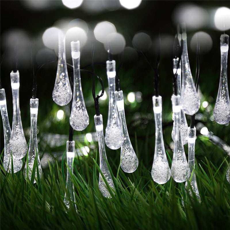 LED Outdoor Solar Water Drops Be Up For Life