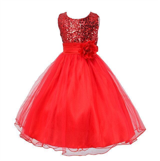 Baby Sequin Dress Flower Girl Wedding Princess Dress BEUPFORLIFE.com