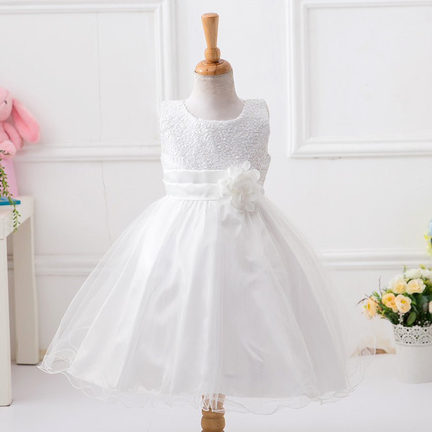 Baby Sequin Dress Flower Girl Wedding Princess Dress BEUPFORLIFE.com