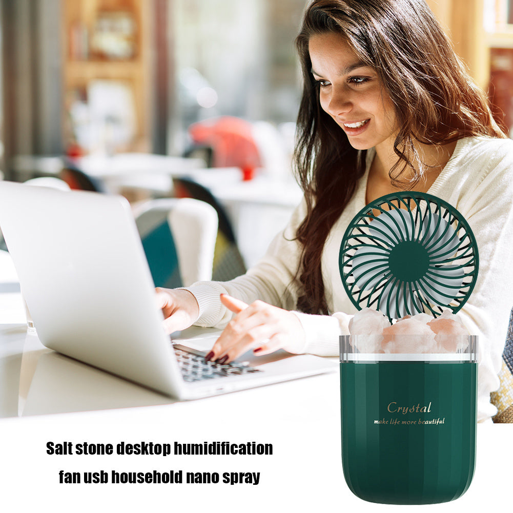 USB Wireless Essential Oil Aroma Diffuser With Adjustable Fan Warm Light Be Up For Life