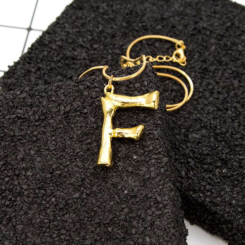 Alphabet pendant necklace