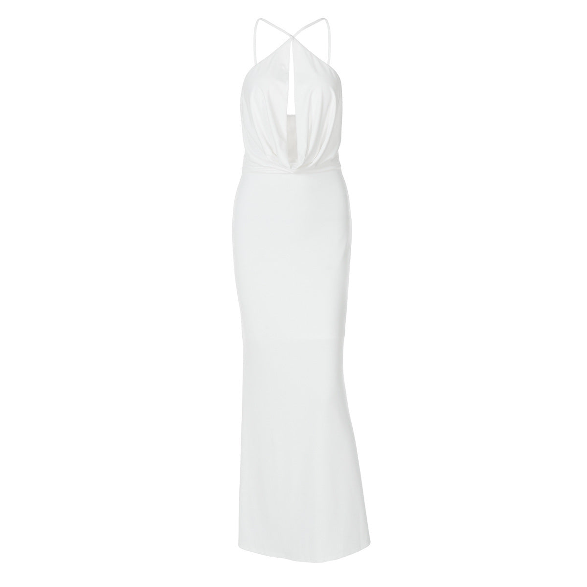 Backless Hollow-out Halter Sling Dress BEUPFORLIFE.com