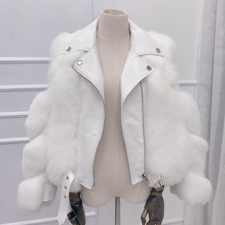 High Fox Fur Coat beupforlife