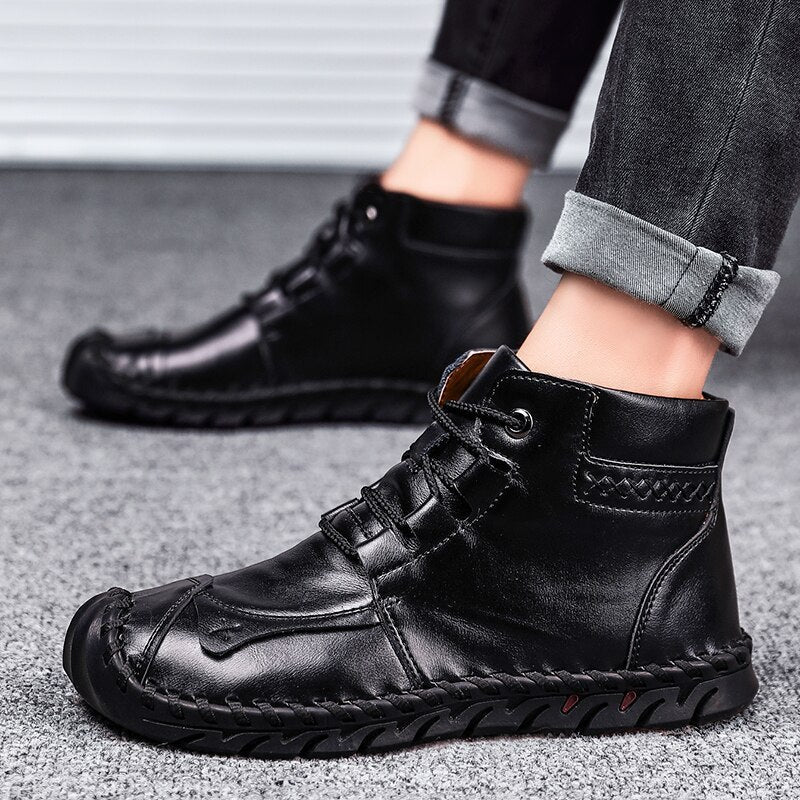 Leather Sauce Boots BEUPFORLIFE.com