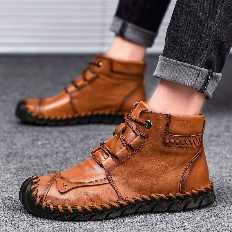 Leather Sauce Boots BEUPFORLIFE.com
