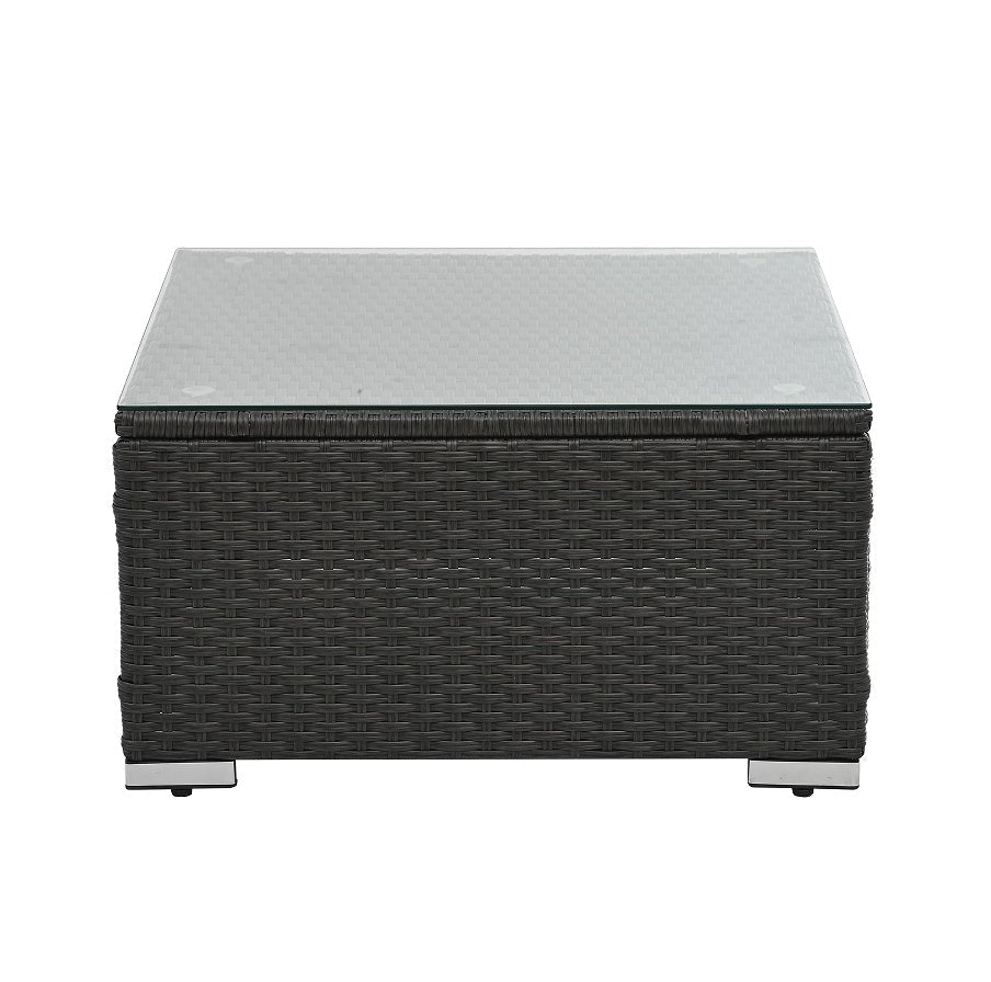 7 Set Wicker Furniture With Tempered Glass Coffee Table BEUPFORLIFE.com