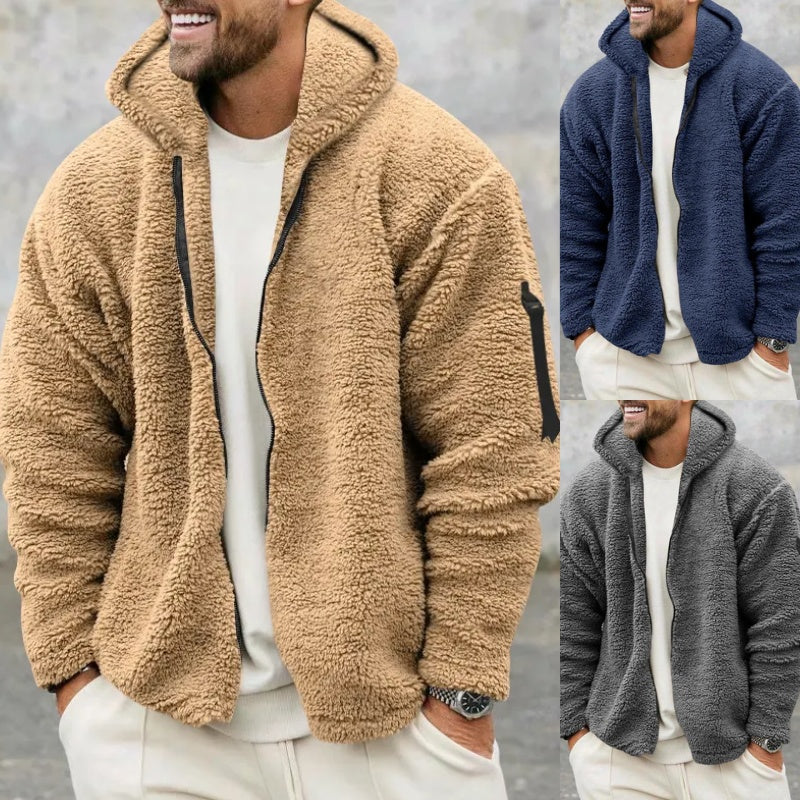 Plush Hooded Jacket Be Up For Life