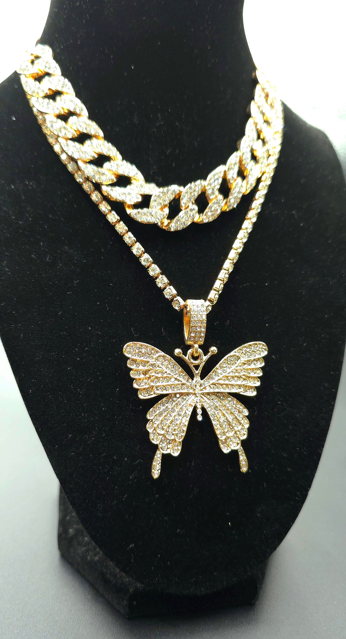 Cuban Link w/ Butterfly, Tennis Link Combo BEUPFORLIFE.com
