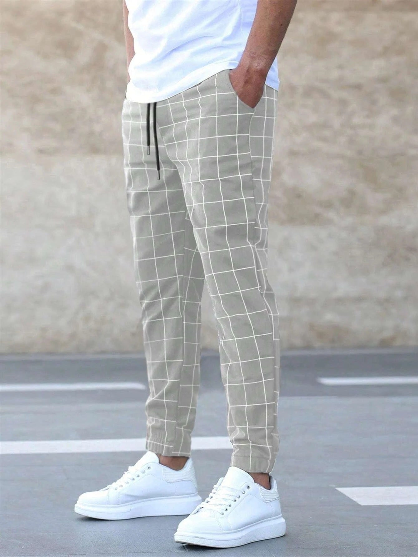 Plaid Print Pants BEUPFORLIFE.com