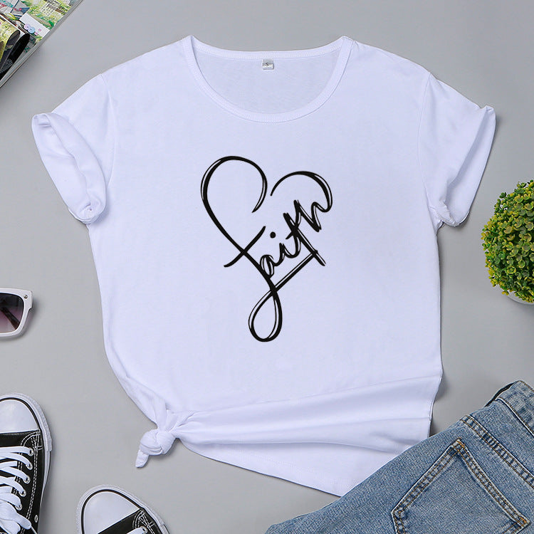 Faith Monogrammed T-shirt BEUPFORLIFE.com