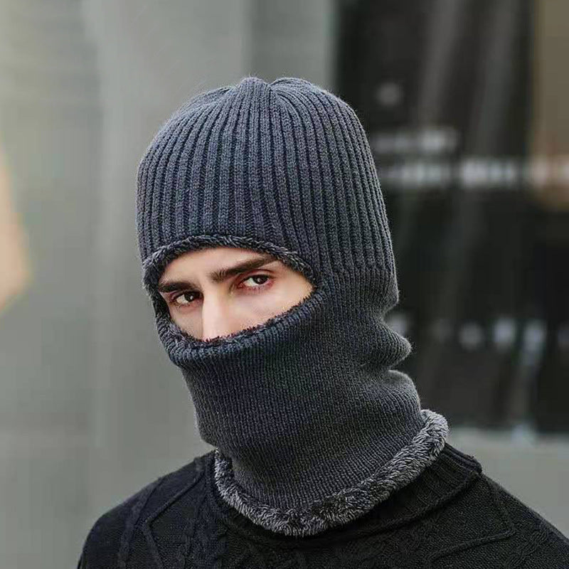 YM Thickened Flat Brim Knitted Hat BEUPFORLIFE.com