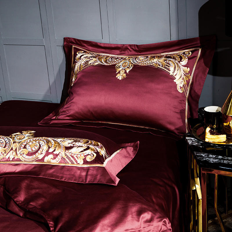 Embroidered cotton quilt cover bedding BEUPFORLIFE.com
