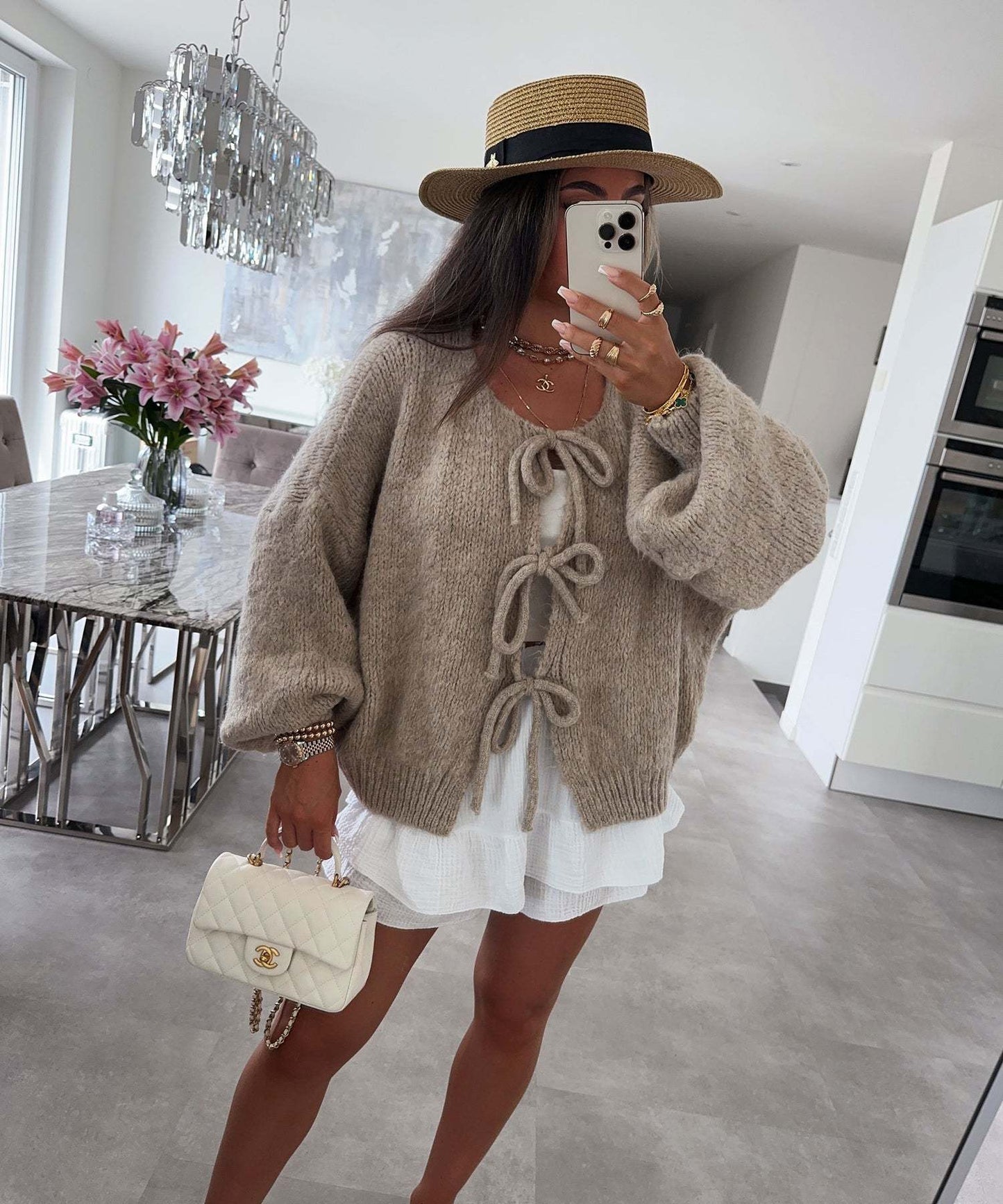 Tied Knitted Cardigan Be Up For Life
