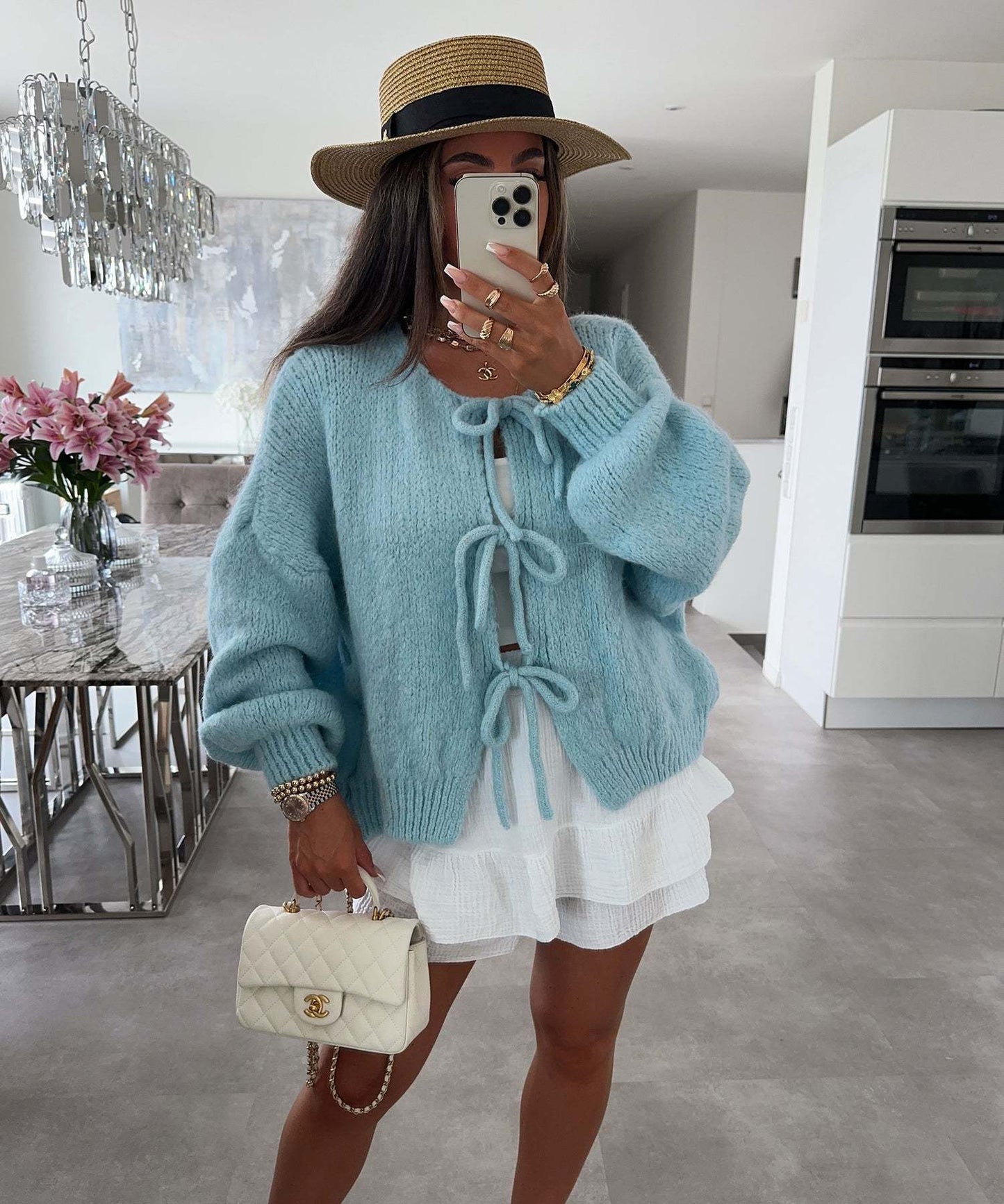 Tied Knitted Cardigan Be Up For Life