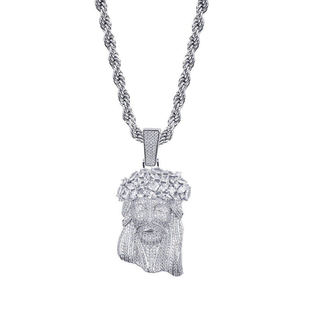 Jesus Peace Zircon Pendant