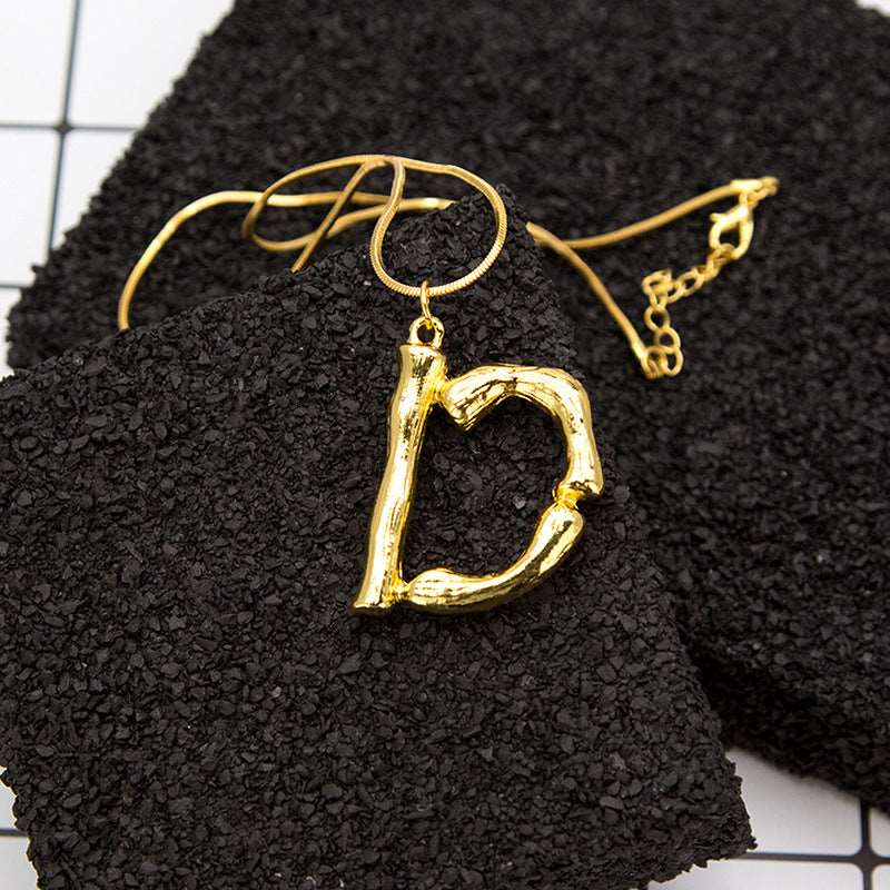 Alphabet pendant necklace