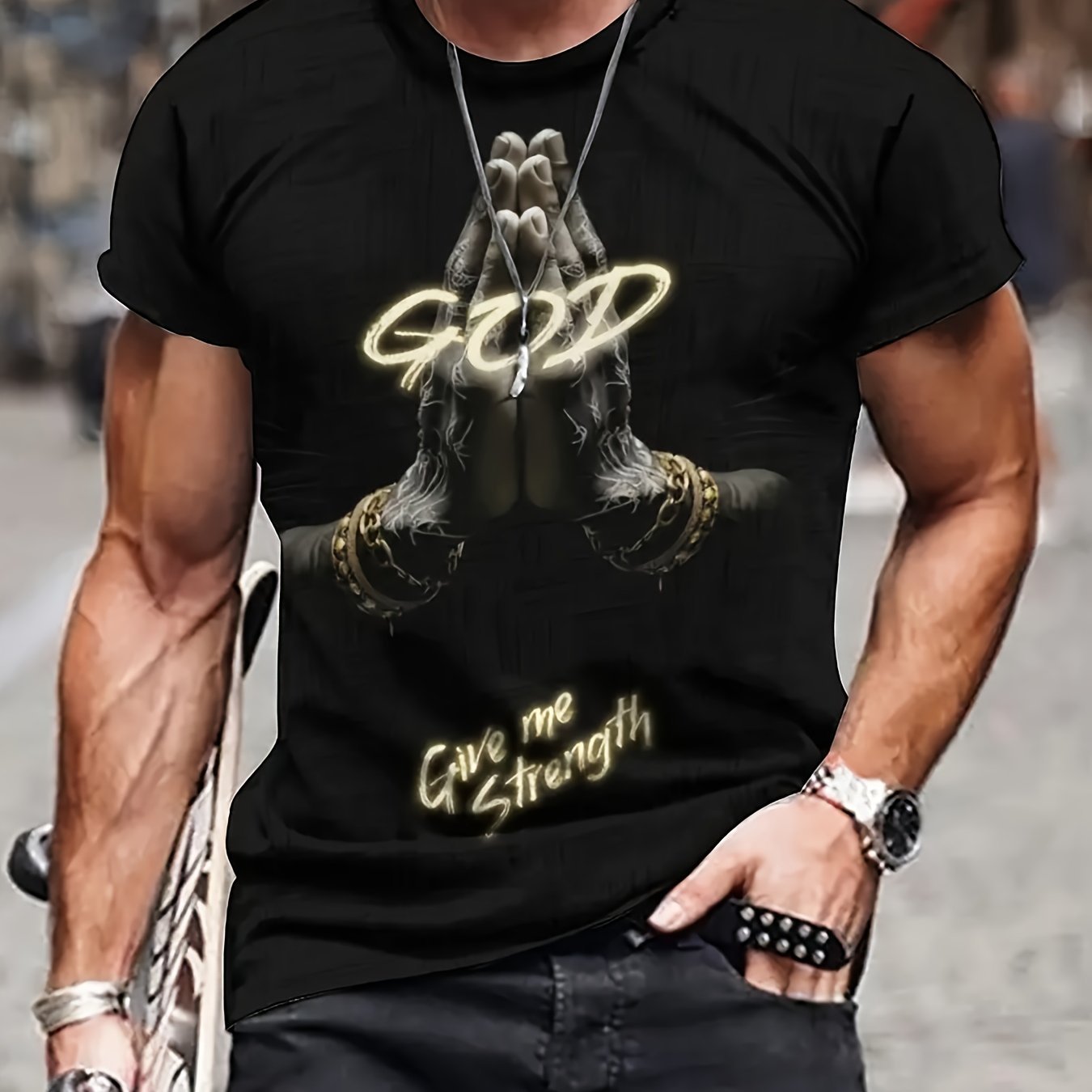 God Give Me Strength T-shirt Be Up For Life