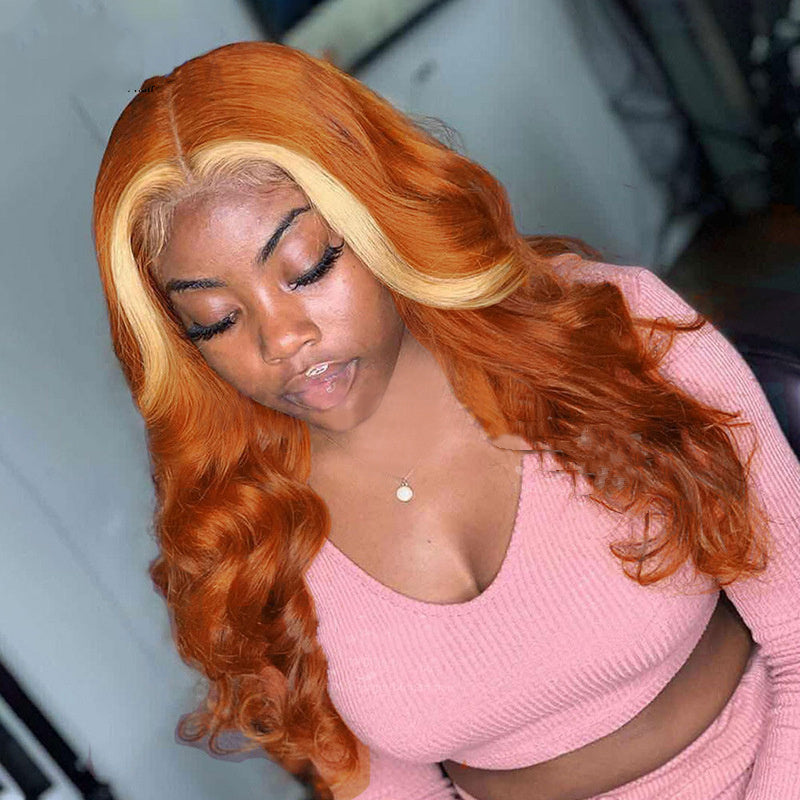4X4 Human Hair Wig Head Cover Highlights 613 BEUPFORLIFE.com