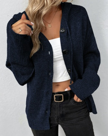 Single-breasted Hooded Sweater BEUPFORLIFE.com