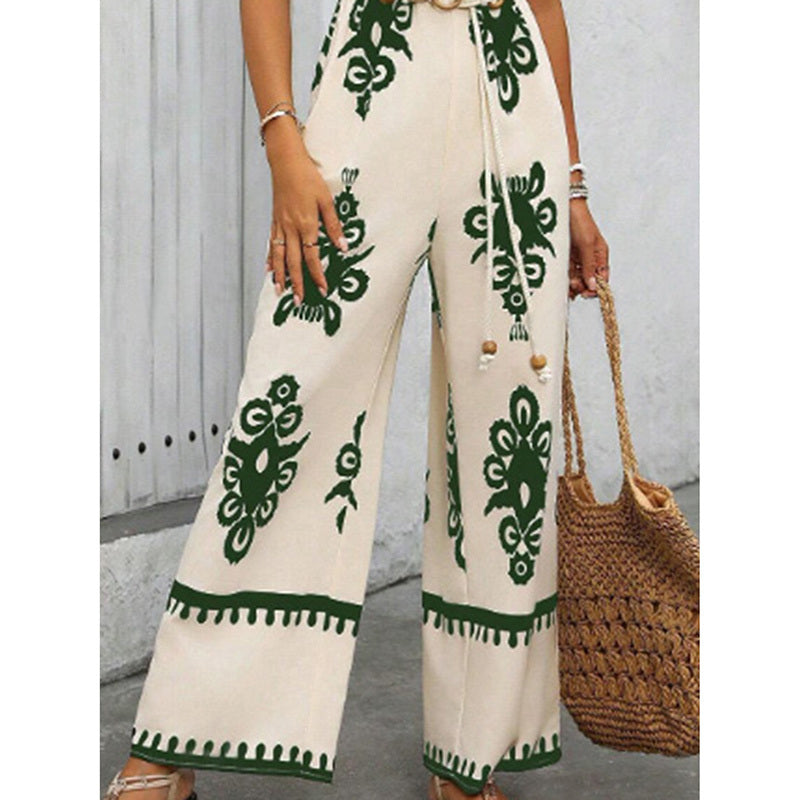 Summer Boho Jumpsuit One Piece With Pockets BEUPFORLIFE.com