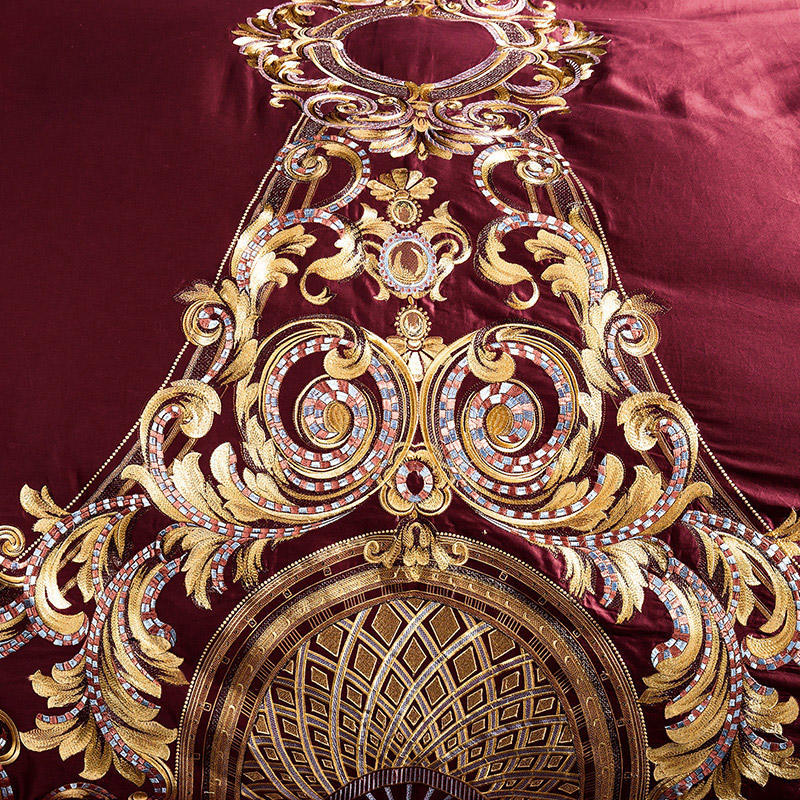 Embroidered cotton quilt cover bedding BEUPFORLIFE.com