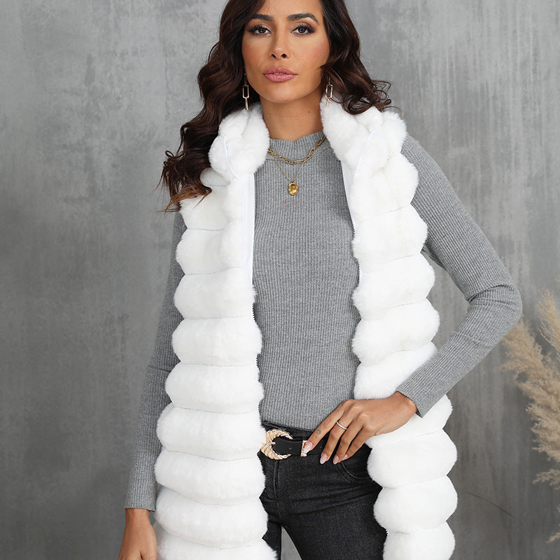 Mid-length Autumn & Winter New Faux Fur Vest