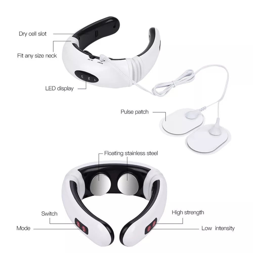 Electric Tens Unit Pulse Neck Massager Be Up For Life