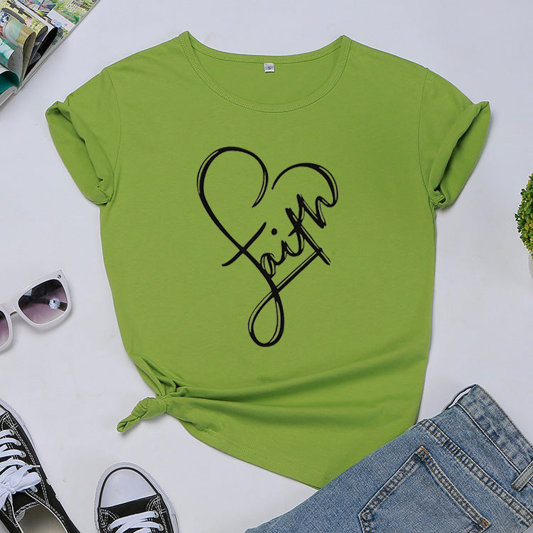 Faith Monogrammed T-shirt BEUPFORLIFE.com