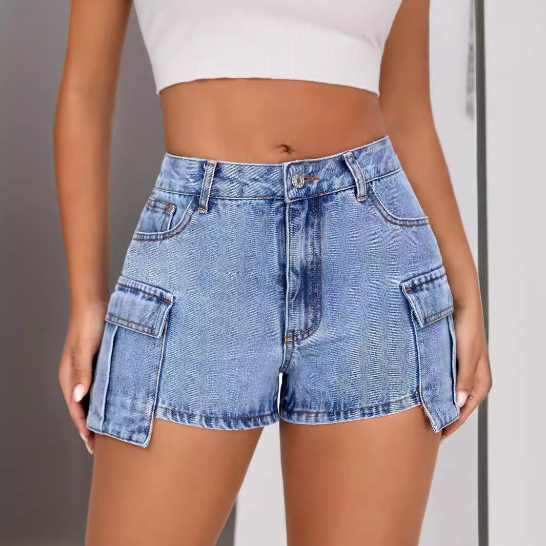 Slim Fit Denim Shorts BEUPFORLIFE.com
