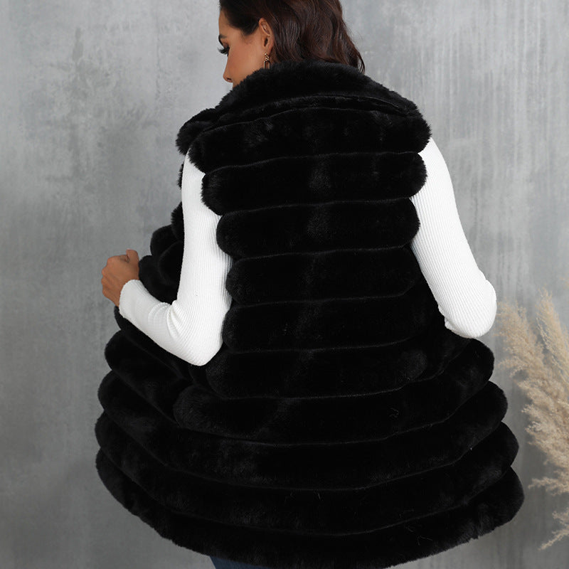 Mid-length Autumn & Winter New Faux Fur Vest
