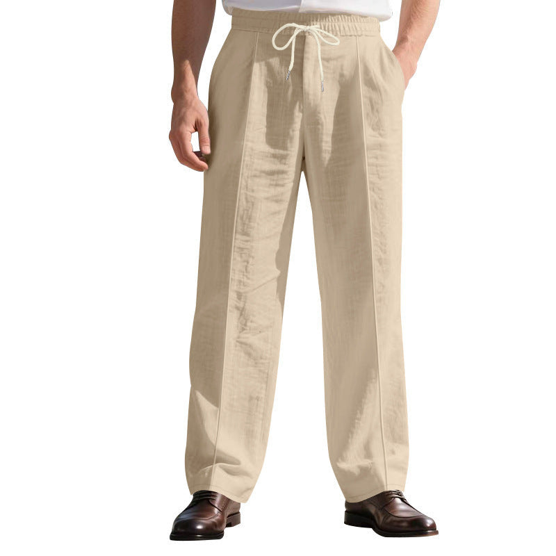 Loose Breathable Linen Leisure Men's Loose Beach Pants BEUPFORLIFE.com