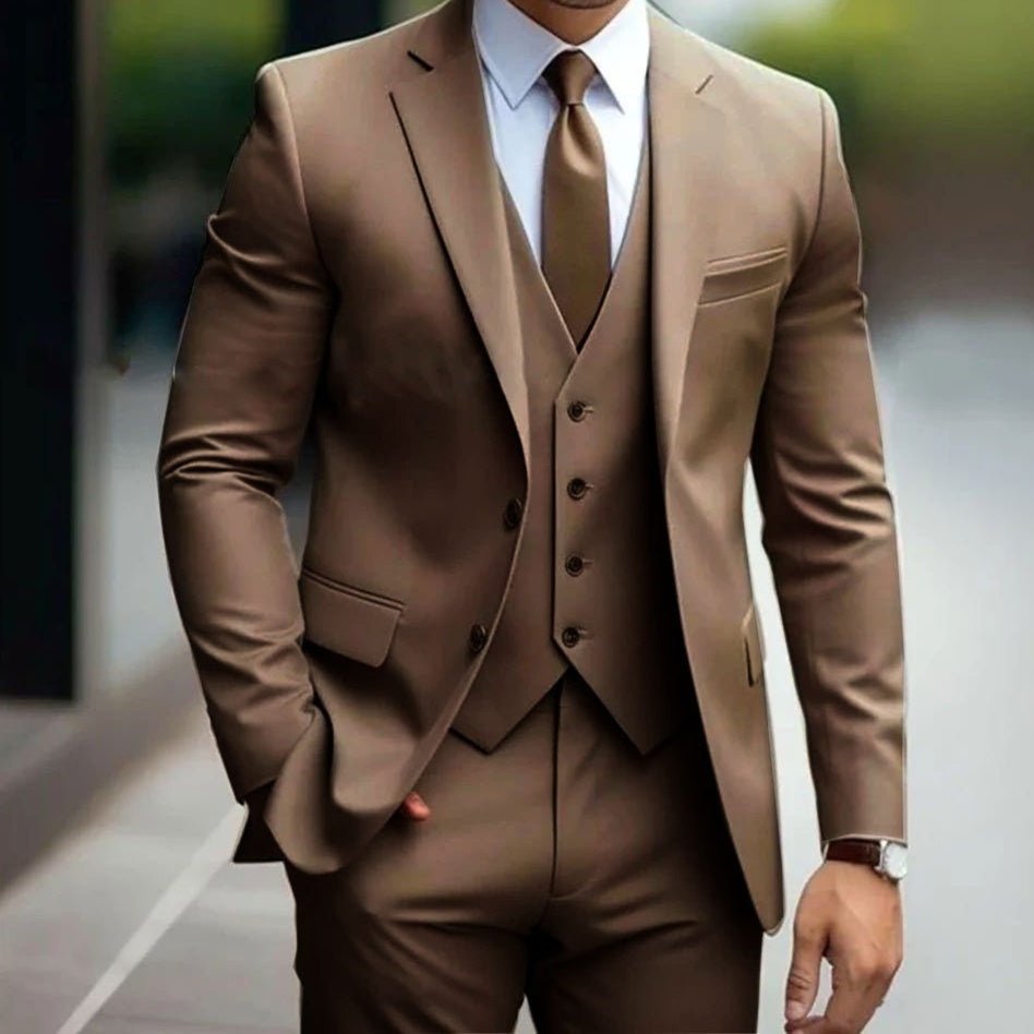 Business Casual Men's Three-piece Suit